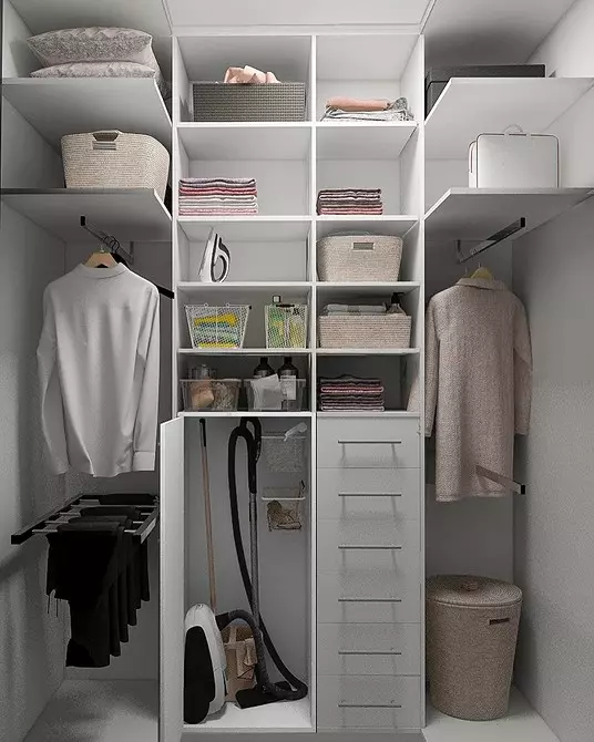 Kiekvienas svajonė yra drabužių spinta kambarys miegamajame: kaip organizuoti teisingai ir pritaikyti net mažo dydžio 4427_119