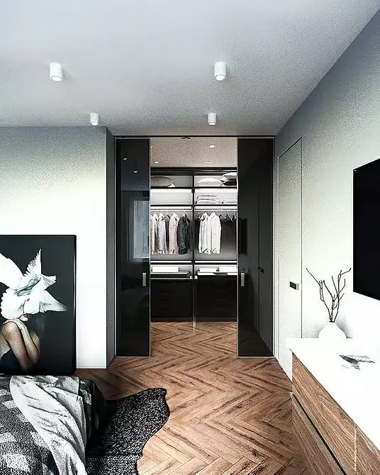 Everyone's dream is a wardrobe room in the bedroom: how to arrange correctly and accommodate even in small-size 4427_59