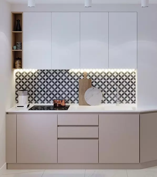 9 progetti che sono facili da ispirare per il design del design della cucina di 8 metri quadrati. M. 4439_123