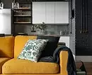 Konkreta plafono, briko muroj kaj mebloj IKEA: Interno de Loft-Style Apartment 4442_14