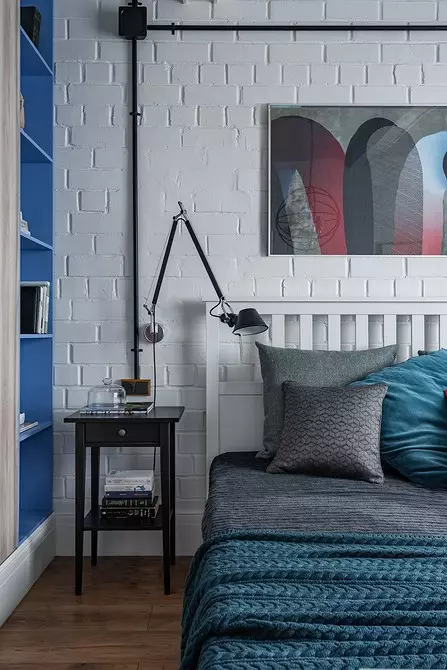 Beton plafon, baksteenmure en meubels Ikea: Binne van Loft-styl woonstel 4442_45