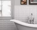 Kombinationen af ​​fliser i badeværelset: hvordan man kombinerer forskellige farver og fakturaer til et harmonisk interiør 4512_119