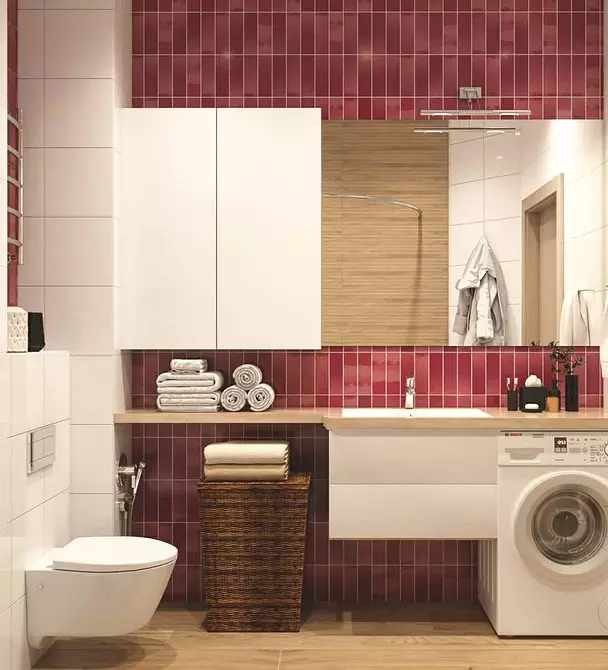 De combinatie van tegels in de badkamer: hoe verschillende kleuren en facturen te combineren voor een harmonieus interieur 4512_12
