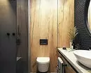 Kombinationen af ​​fliser i badeværelset: hvordan man kombinerer forskellige farver og fakturaer til et harmonisk interiør 4512_155