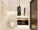 La combinación de azulejos en el baño: cómo combinar diferentes colores y facturas para un interior armonioso. 4512_158