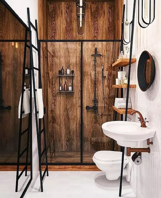 Kombinasi kothak ing kamar mandi: Kepiye gabungke macem-macem warna lan invoice sing beda kanggo interior harmoni 4512_167