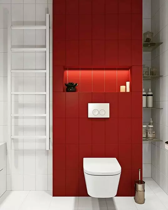 バスルーム内のタイルの組み合わせ：調和のあるインテリアのためのさまざまな色と請求書を組み合わせる方法 4512_19