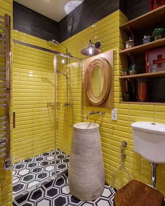 De combinatie van tegels in de badkamer: hoe verschillende kleuren en facturen te combineren voor een harmonieus interieur 4512_34