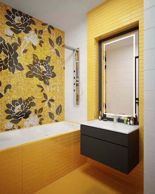 De combinatie van tegels in de badkamer: hoe verschillende kleuren en facturen te combineren voor een harmonieus interieur 4512_36