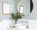 Kombinationen af ​​fliser i badeværelset: hvordan man kombinerer forskellige farver og fakturaer til et harmonisk interiør 4512_40