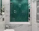 השילוב של אריחים בחדר האמבטיה: כיצד לשלב צבעים שונים וחשבוניות עבור פנים הרמוני 4512_46