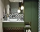 Gabungan jubin di bilik mandi: Bagaimana untuk menggabungkan warna dan invois yang berbeza untuk pedalaman yang harmoni 4512_48