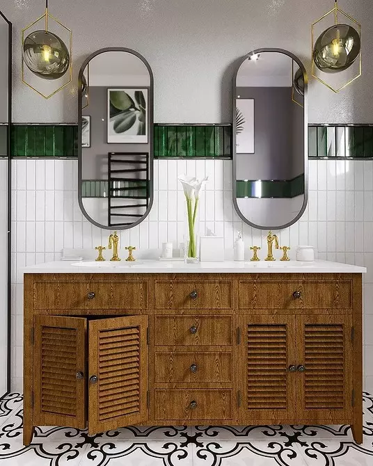 Kombinacija pločica u kupaonici: Kako kombinirati različite boje i fakture za skladan interijer 4512_63