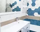 השילוב של אריחים בחדר האמבטיה: כיצד לשלב צבעים שונים וחשבוניות עבור פנים הרמוני 4512_69