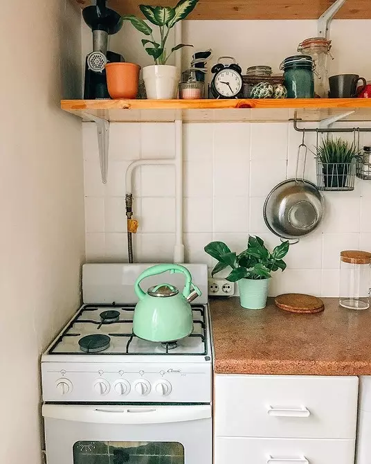 როგორ მოვძებნოთ უფასო სივრცე სამზარეულო, თუ თქვენ გაქვთ პატარა სამზარეულო: 5 გადაწყვეტილებები 4520_6