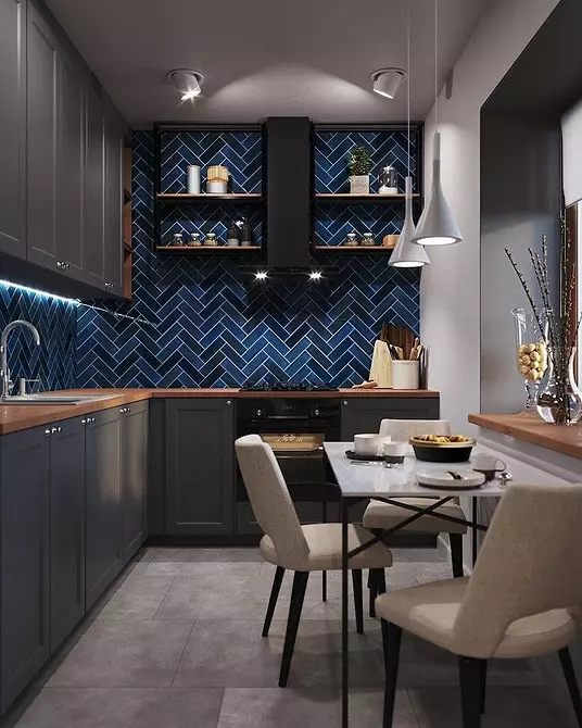 Дизайн кухні в синьому кольорі (81 фото) 4533_108