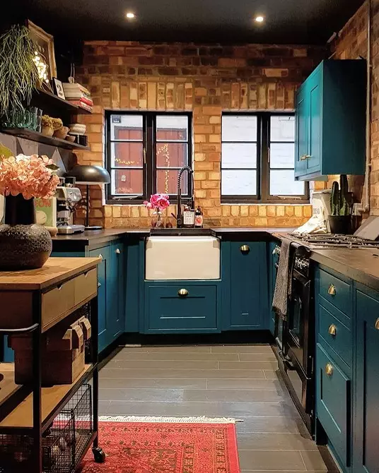 Дизайн кухні в синьому кольорі (81 фото) 4533_109
