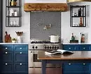 青い色のキッチンデザイン（81写真） 4533_111