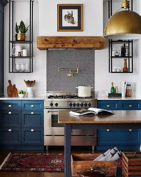 Дизайн кухні в синьому кольорі (81 фото) 4533_122