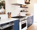 Köök disain sinise värvi (81 fotot) 4533_13