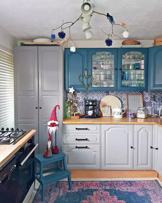 Keuken Untwerp yn blauwe kleur (81 foto's) 4533_35