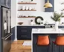 Köök disain sinise värvi (81 fotot) 4533_65