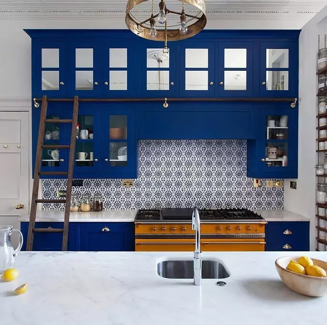 Mavi renkte mutfak tasarımı (81 fotoğraflar) 4533_67