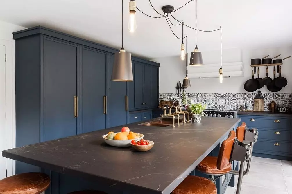 Дизайн кухні в синьому кольорі (81 фото) 4533_97