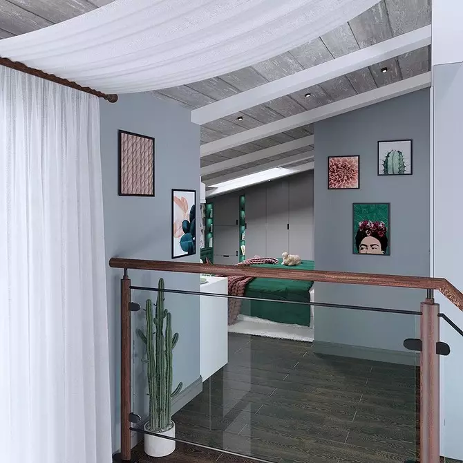 Действителни идеи за интериорния дизайн на втория етаж на частна къща: най-доброто от ivd.ru 4605_42