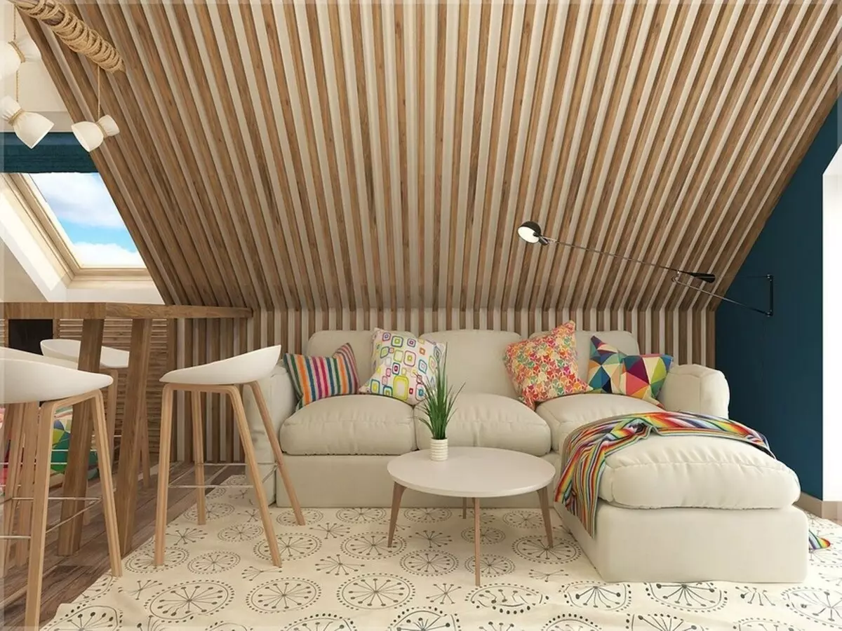 Ideas reais do deseño de interiores do segundo andar dunha casa de campo privada: o mellor de IVD.ru 4605_61