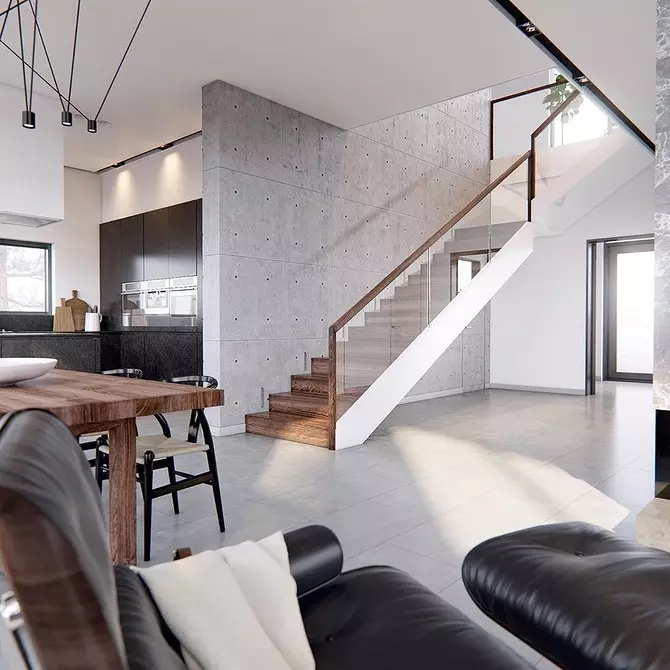 Действителни идеи за интериорния дизайн на втория етаж на частна къща: най-доброто от ivd.ru 4605_96