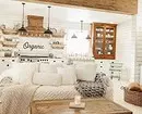 Interior living room in a wooden house (56 photos) 4644_89