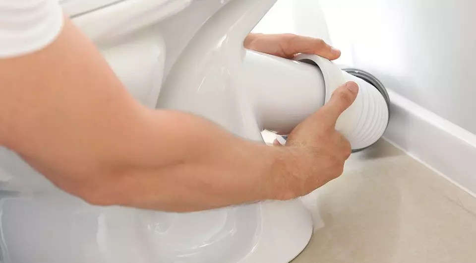 Kaip įdiegti gofrumą ant tualeto: žingsnis po žingsnio