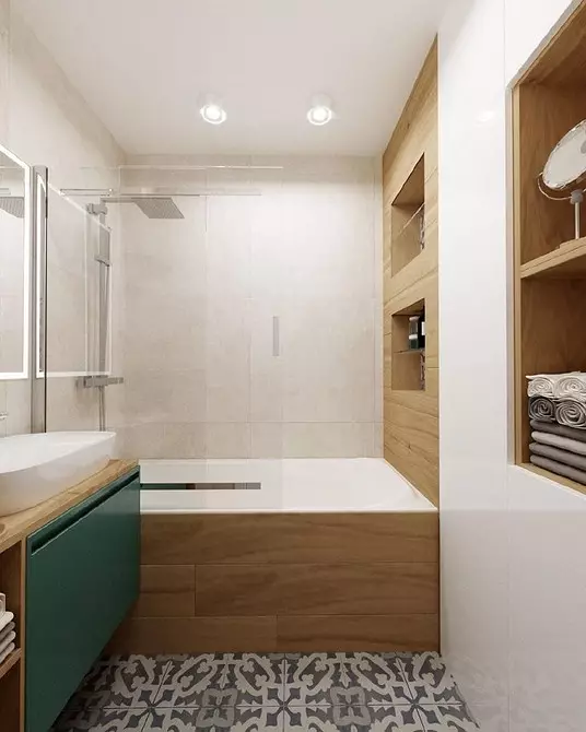 Apa lan cara nyimpen ing rak ing kamar mandi supaya katon resik: 7 tips 4680_25