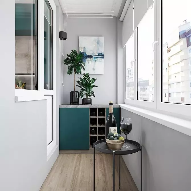 Kami menyusun desain dapur dengan luas 10 meter persegi. m dengan balkon: 3 contoh dari tips pro dan berguna 470_43