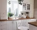 廚房裡的美麗窗口裝飾：考慮循環和室內風格的類型 4732_61