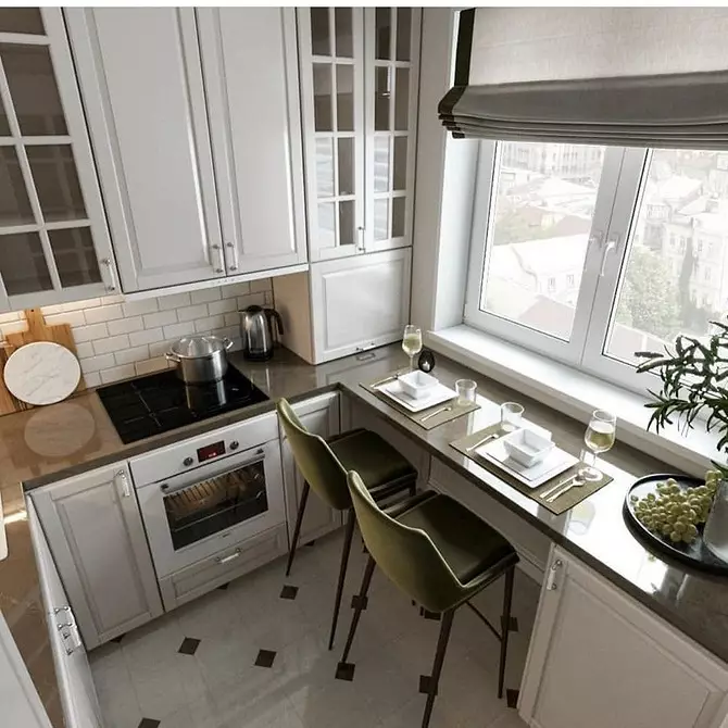 Bella decoració de finestres a la cuina: considereu el tipus de bucle i l'estil interior 4732_72