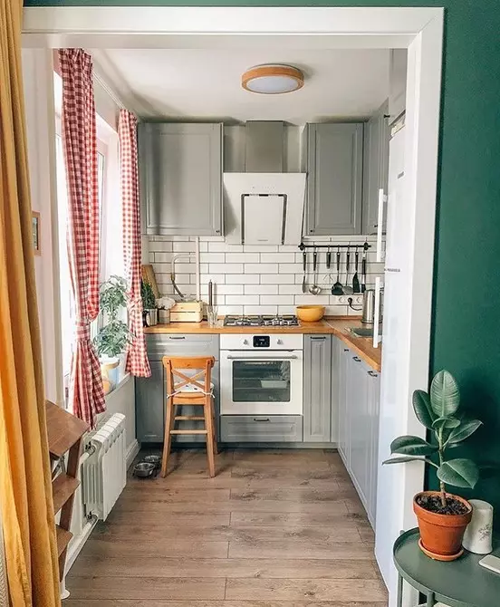 Hiasan tingkap yang indah di dapur: Pertimbangkan jenis gelung dan gaya dalaman 4732_76