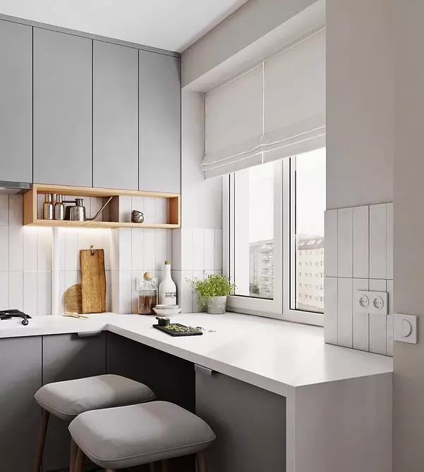 Schöne Fensterdekor in der Küche: Betrachten Sie die Art der Schleife und den Innenraum 4732_82