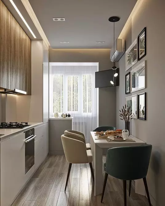 廚房裡的美麗窗口裝飾：考慮循環和室內風格的類型 4732_92