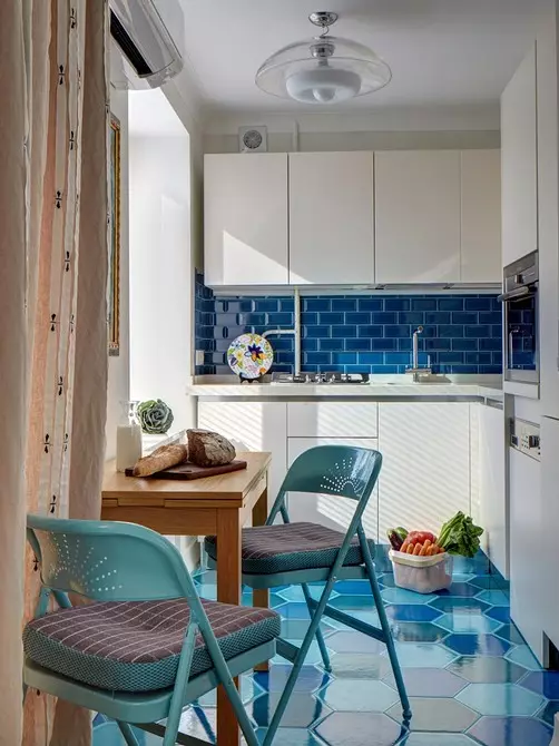Комбинирана кујна-дневна соба во Хрушчов: Како да се организира простор правилно и убава 4738_104