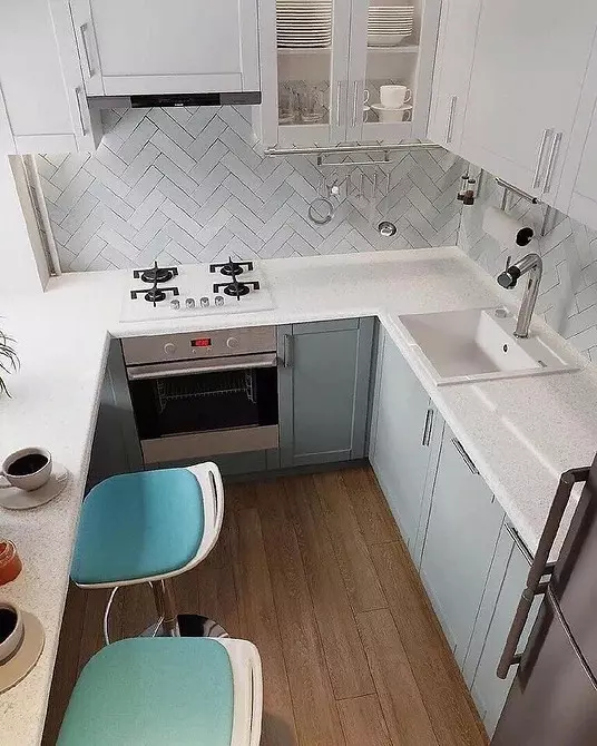 Kombinirana kuhinja-dnevna soba v Khruščov: Kako urediti prostor pravilno in lepo 4738_106