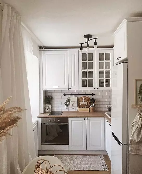 اتاق آشپزخانه ترکیبی آشپزخانه در خروشچف: نحوه ترتیب دادن فضای به درستی و زیبا 4738_115