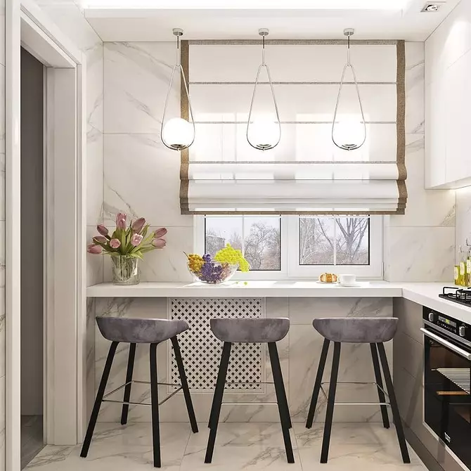 اتاق آشپزخانه ترکیبی آشپزخانه در خروشچف: نحوه ترتیب دادن فضای به درستی و زیبا 4738_134