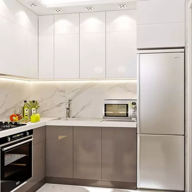 კომბინირებული სამზარეულო ოთახი ხრუშჩში: როგორ მოვაწყოთ სივრცე სწორად და ლამაზი 4738_136