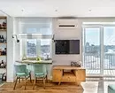 Kombinirana kuhinja-dnevna soba v Khruščov: Kako urediti prostor pravilno in lepo 4738_5