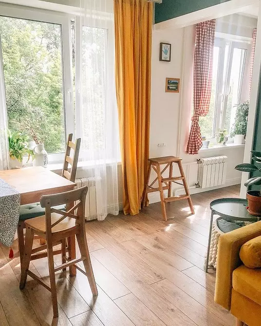 Khushchev मध्ये एकत्रित स्वयंपाकघर-लिव्हिंग रूम: जागा योग्यरित्या आणि सुंदर व्यवस्था कशी करावी 4738_55