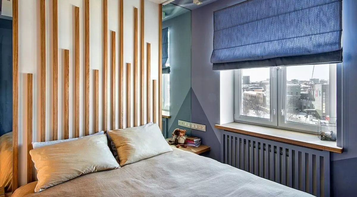 ایک ہاتھ میں نیند کی جگہ - ایک مسئلہ نہیں: ڈیزائنر اپارٹمنٹ کے 6 مثال