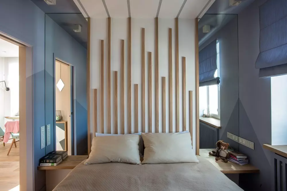 Miejsce do spania w jednej ręce - nie stanowi problemu: 6 przykładów projektantów apartamentów 4777_35