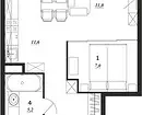 محل خواب در یک دست - یک مشکل نیست: 6 نمونه از آپارتمان طراح 4777_39